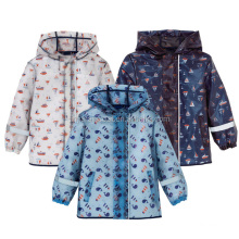 Print Style TPU EVA Material Waterproof Rain Wear For Kids Raincoat